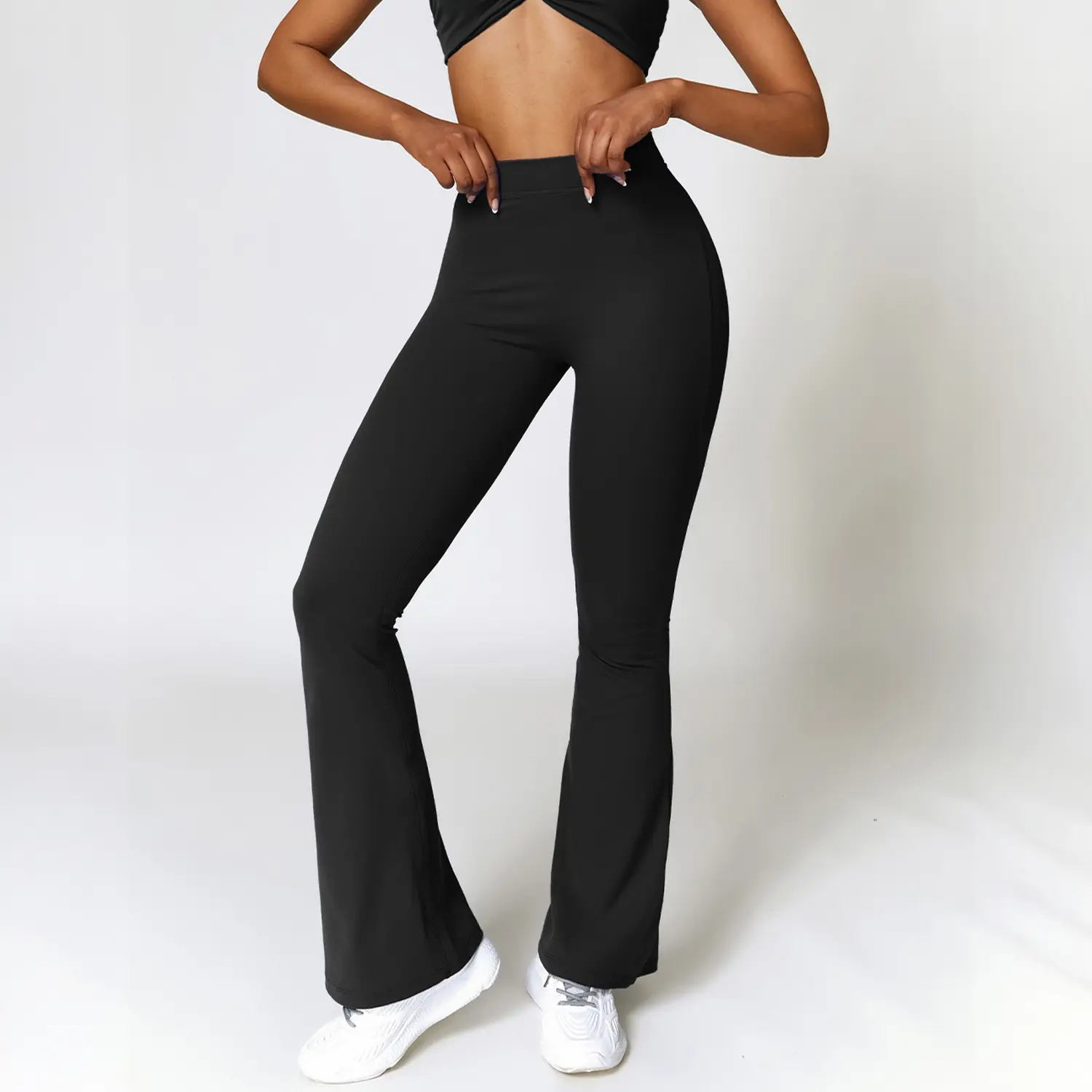 Contour Flared Active Leggings Black