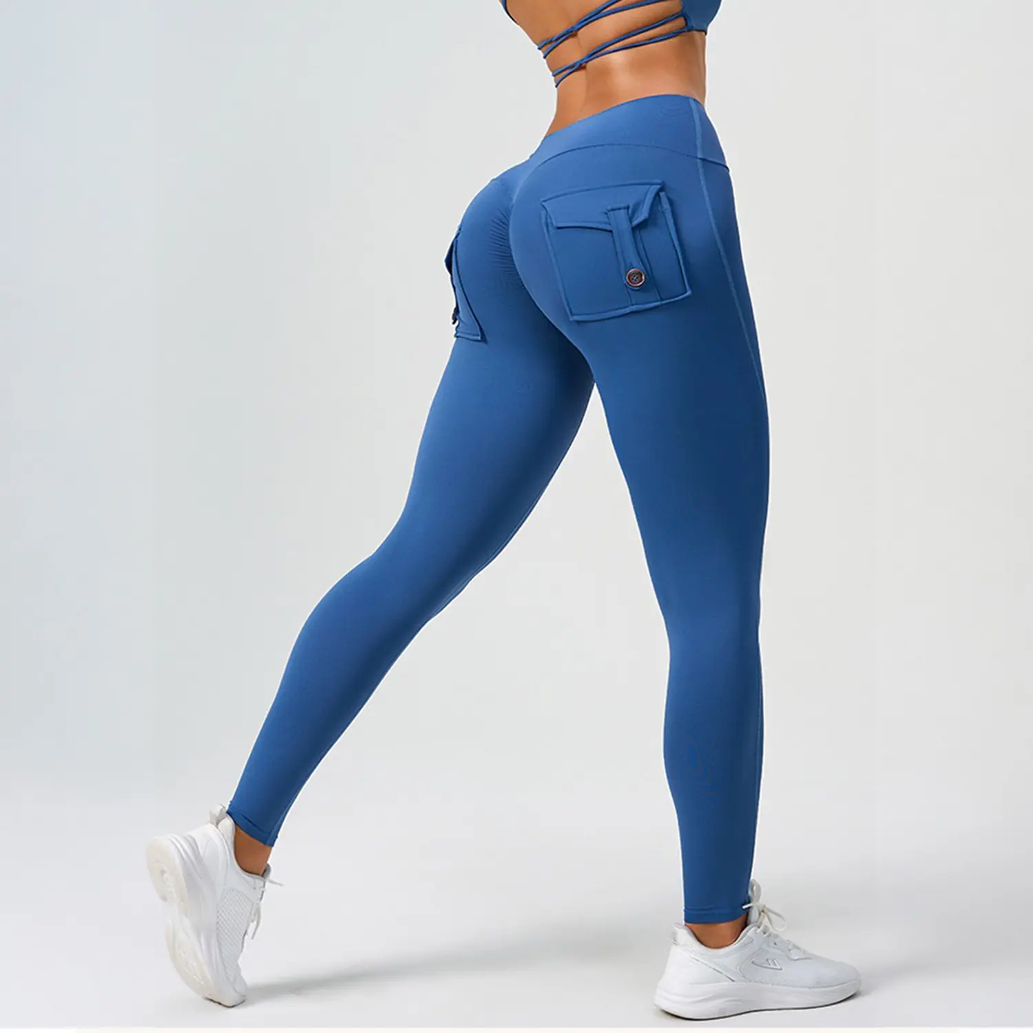 Cargo Sculpt Performance Leggings – Ocean Blue