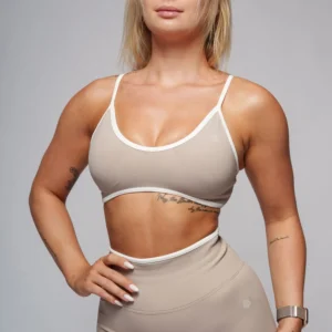 MAYA Center Bra Top – Natural Sand