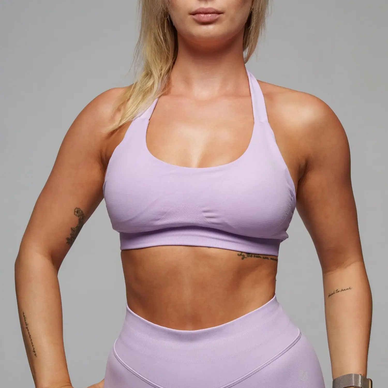 Bra Top MAYA Center Lilac for women, front view